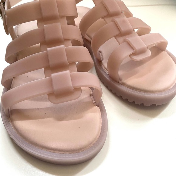 Mini Melissa - Pink Glitter Flox Sandals - Babyshop.com